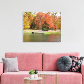 Seven Springs Fall Bridge III Herbstlandschaft Leinwanddruck (Insitu (Wohnzimmer))
