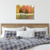 Seven Springs Fall Bridge III Herbstlandschaft Leinwanddruck (Insitu (Schlafzimmer))
