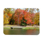 Seven Springs Fall Bridge III Herbstlandschaft Magnet (Horizontal)