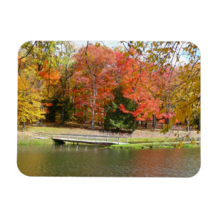 Seven Springs Fall Bridge III Herbstlandschaft Magnet