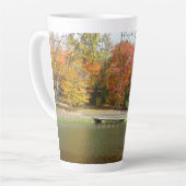 Seven Springs Fall Bridge III Herbstlandschaft Milchtasse (Linke Ecke)