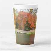 Seven Springs Fall Bridge III Herbstlandschaft Milchtasse (Vorderseite)