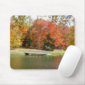 Seven Springs Fall Bridge III Herbstlandschaft Mousepad (Mit Mouse)