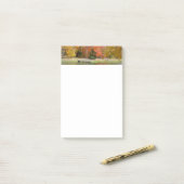 Seven Springs Fall Bridge III Herbstlandschaft Post-it Klebezettel (Auf Schreibtisch)