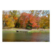 Seven Springs Fall Bridge III Herbstlandschaft Poster (Vorderseite)