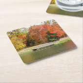 Seven Springs Fall Bridge III Herbstlandschaft Rechteckiger Pappuntersetzer (angewinkelt)