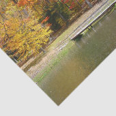 Seven Springs Fall Bridge III Herbstlandschaft Seidenpapier (Ausschnitt)