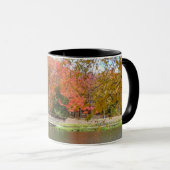 Seven Springs Fall Bridge III Herbstlandschaft Tasse (VorderseiteRechts)