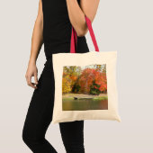 Seven Springs Fall Bridge III Herbstlandschaft Tragetasche (Vorderseite (Produkt))