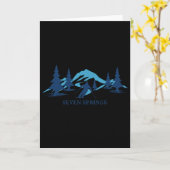 Seven Springs Pennsylvania Ski Resort Skiing Skier Karte (Gelbe Blume)