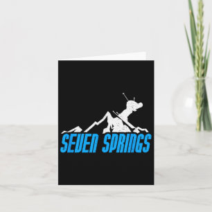 Seven Springs Ski Snowboarden Frankreich Resort Di Karte
