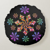 Seven Star Mantis Rundes Kissen (Vorderseite)