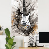 Seven String Guitar Poster (Heimbüro)