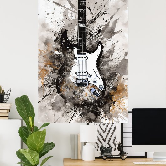 Seven String Guitar Poster (Heimbüro)