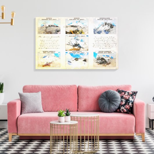 Seven Summits Leinwanddruck (Insitu (Wohnzimmer))