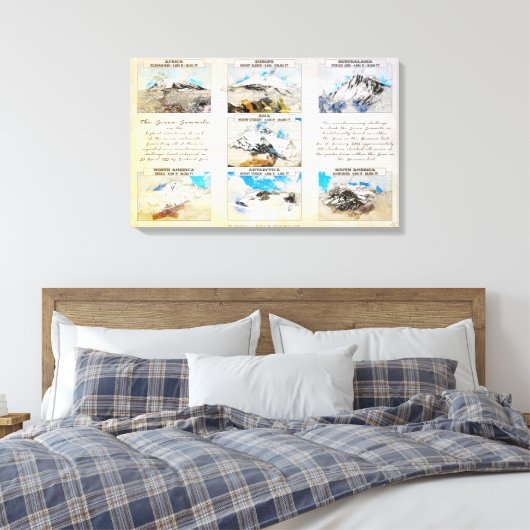 Seven Summits Leinwanddruck (Insitu (Schlafzimmer))