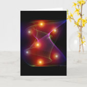 Seven Suns Digital Abstract Greeting Karte (Gelbe Blume)