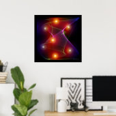 Seven Suns Space Abstract Poster (Heimbüro)