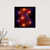 Seven Suns Space Abstract Poster (Küche)