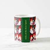 Seven Swans Schwimmen, 7. Tag der Weihnachtsfeier Kaffeetasse (VorderseiteRechts)