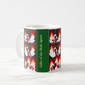Seven Swans Schwimmen, 7. Tag der Weihnachtsfeier Kaffeetasse (Vorderseite Links)