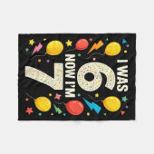 Seven Year Old Birthday 7 Year Old For Kids Girls Fleecedecke (Vorderseite (Horizontal))