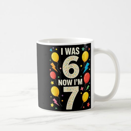 Seven Year Old Birthday 7 Year Old For Kids Girls  Kaffeetasse (Rechts)