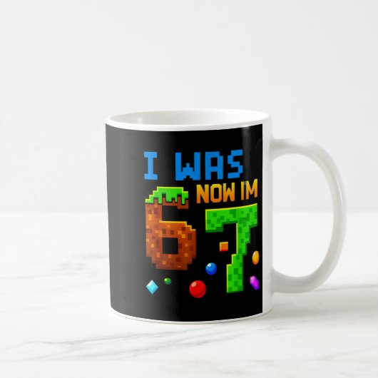 Seven Year Old Birthday, Was 6 Now I'm 7 Funny 67 Kaffeetasse (Rechts)