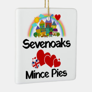 Sevenoaks, Kent UK Lieben Mincepies Keramikornament
