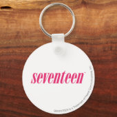 Seventeen Logo-Magenta Schlüsselanhänger (Vorderseite)