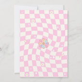 Seventh Heaven Cloud Rainbow Disco 7th Birthday Einladung (Rückseite)