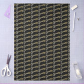 Seventy gold on black birthday or annversary seidenpapier (Basteln)