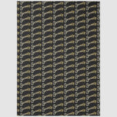 Seventy gold on black birthday or annversary seidenpapier (Vorderseite)