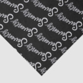 Seventy silver on black birthday or annversary seidenpapier (Ausschnitt)