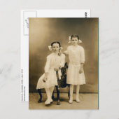 Severa & Catherine LAHR, ca. 1910 Postkarte (Vorne/Hinten)