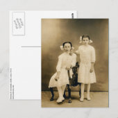 Severa & Catherine LAHR, circa 1910 Postkarte (Vorne/Hinten)