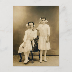 Severa & Catherine LAHR, circa 1910 Postkarte