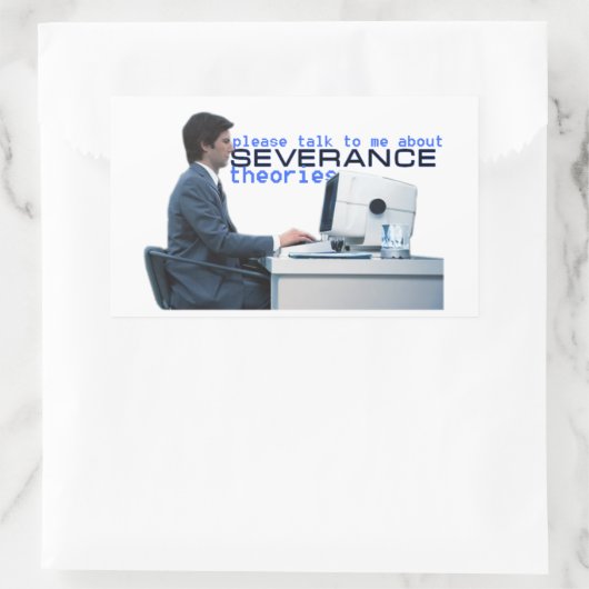 SEVERANCE THEORY RECHTECKIGER AUFKLEBER (Tasche)