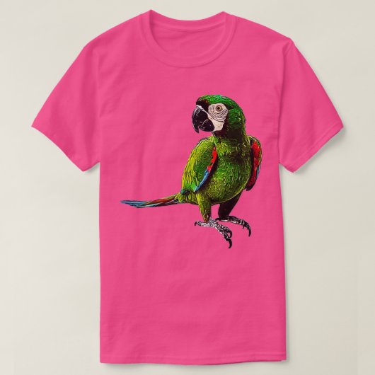 Severe Macaw Beautiful Kastnut Frontier Macaw Parr T-Shirt (Design vorne)