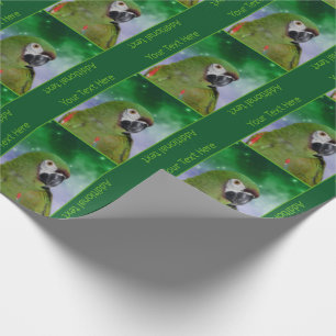 Severe Macaw Parrot Personalisiert Geschenkpapier