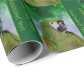 Severe Macaw Parrot Personalisiert Geschenkpapier (Rolleneckpunkt)