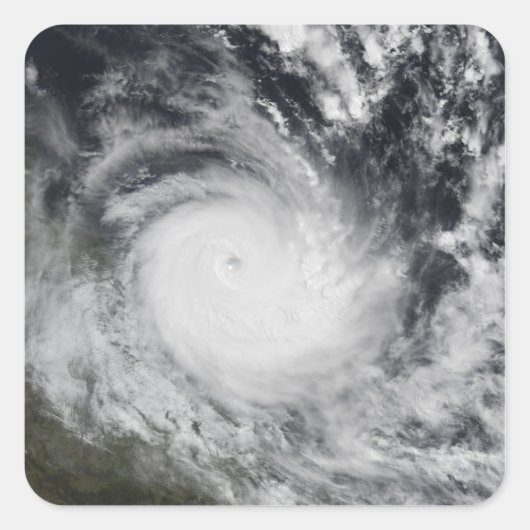 Severe Tropical Cyclone Hamish Quadratischer Aufkleber (Vorderseite)