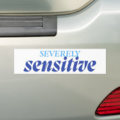 Severely Sensitive | Funny Anxiety Antisocial Blue Autoaufkleber (Auf Auto)