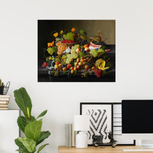Severin Roese Still Life mit farbenfrohen Traubenf Poster