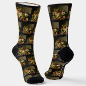 Severin Roese Still Life mit farbenfrohen Traubenf Socken (Gewinkelt)