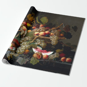 Severin Roesen Still Life mit Frucht Geschenkpapier