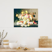 Severin Roesen - Stillleben mit Obst Poster (Küche)