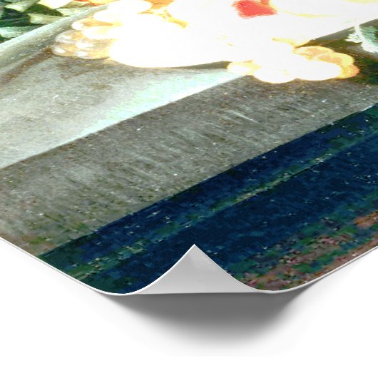 Severin Roesen - Stillleben mit Obst Poster (Ecke)