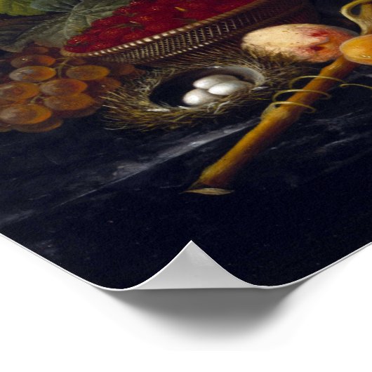 Severin Roesen Viktorianisch Bouquet Poster (Ecke)