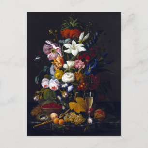 Severin Roesen Viktorianisch Bouquet Postkarte